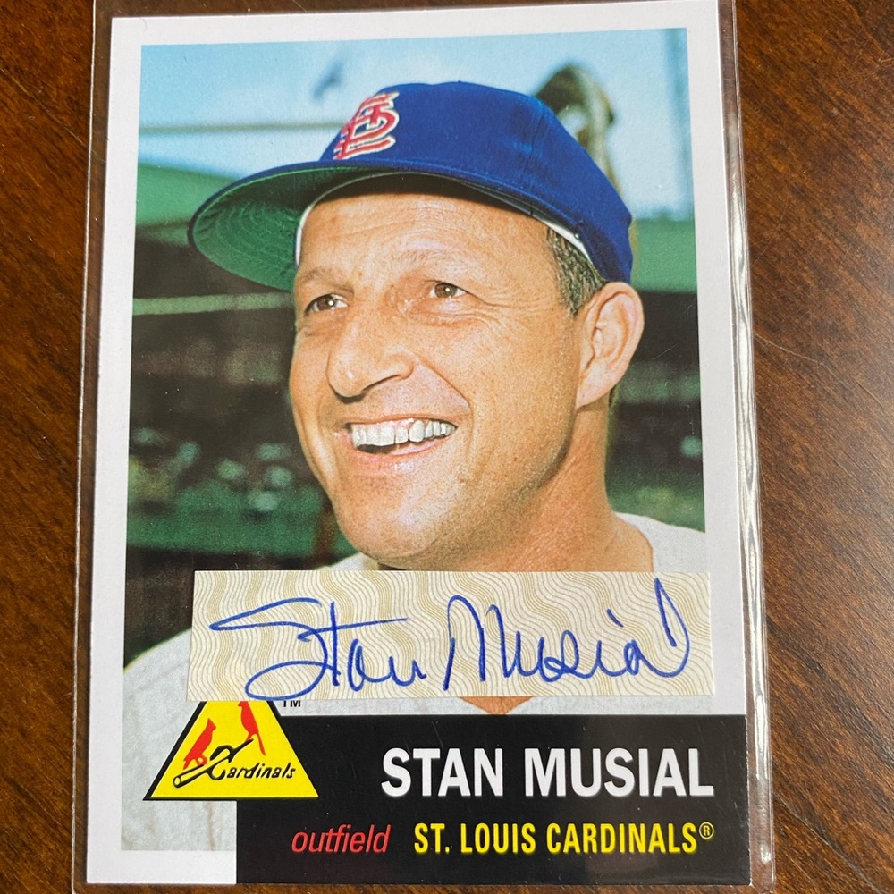Stan Musial Autographed Trading Card